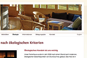 Website Ferienhaus in Adelboden - Bärghüsi