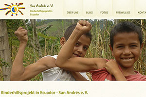 Website San Andrés e.V. - Deutschland-Ecuador